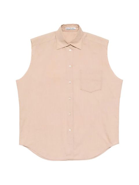 Acne Studios chest-pocket sleeveless shirt - Pink - zdjęcie produktu nr 1