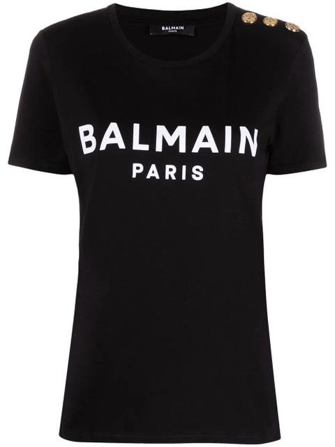 Balmain logo-print T-shirt - Black - zdjęcie produktu nr 1