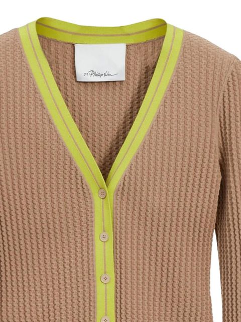 3.1 Phillip Lim button long-sleeve cardigan - Brown - zdjęcie produktu nr 2