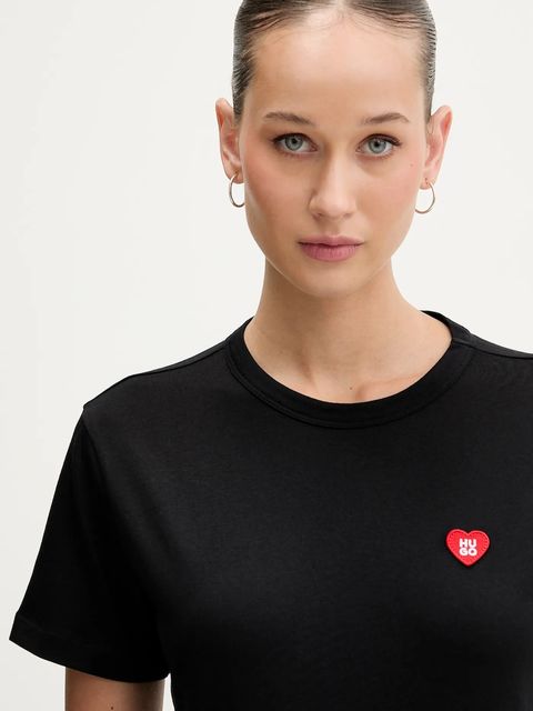 HUGO t-shirt bawełniany Damacia_6