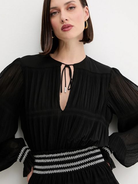 BOSS Orange sukienka kolor czarny mini rozkloszowana 50544042