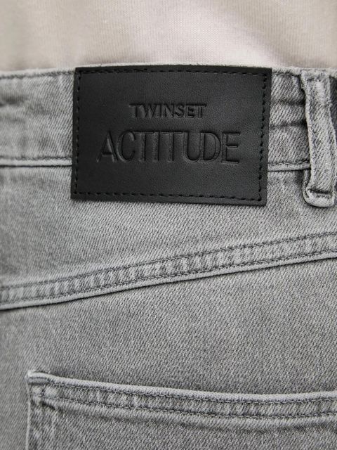 TWINSET side-stripe jeans - Grey