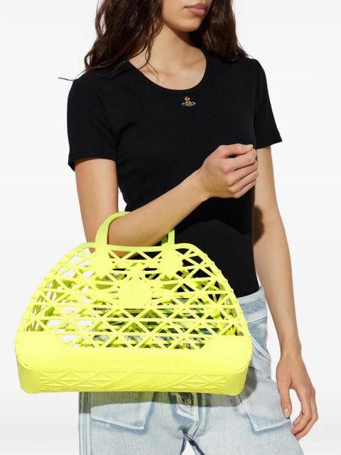 Vivienne Westwood X-Ray Orb-detail lattice tote bag - Green - zdjęcie produktu nr 1