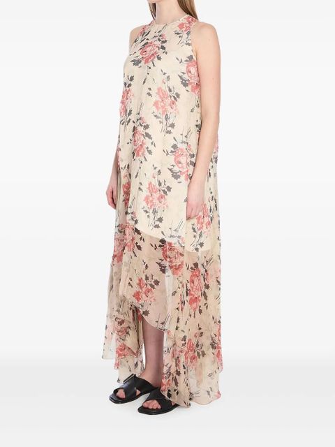 LOEWE silk maxi dress - Neutrals