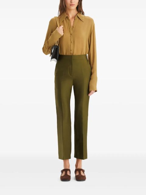 Tory Burch twill trousers - Green - zdjęcie produktu nr 2