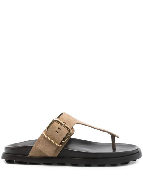Tod's suede flip flops - Neutrals - zdjęcie produktu nr 1