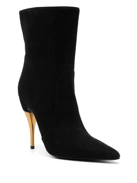 Gucci 110mm suede ankle boots - Black - zdjęcie produktu nr 2
