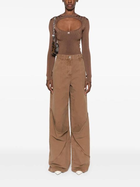 The Attico Long trousers - Brown - zdjęcie produktu nr 2