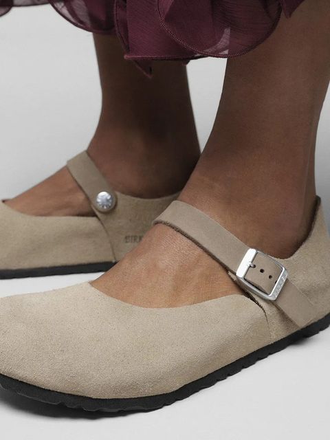 Birkenstock baleriny zamszowe Mantova