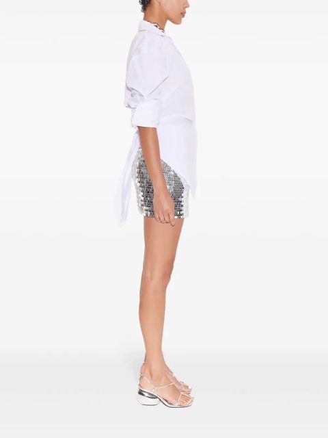 Simon Miller Dizzy sequin-embellished mini skirt - Silver