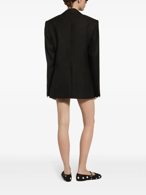 Dolce & Gabbana single-breasted virgin wool blazer - Black