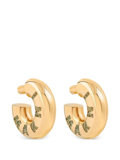Marni crystal-embellished hoop earrings - Gold - zdjęcie produktu nr 1