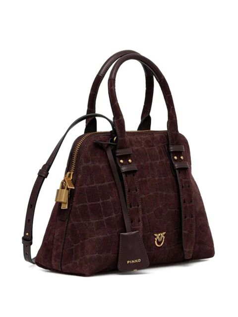 PINKO croc-effect satchel - Brown - zdjęcie produktu nr 2