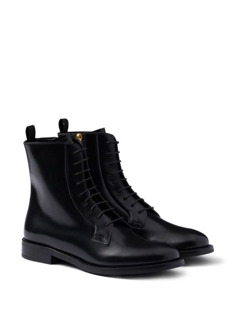 Prada leather boots - Black - zdjęcie produktu nr 2