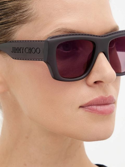 Jimmy Choo okulary przeciwsłoneczne damskie kolor fioletowy 0JC6003U
