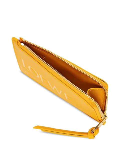 LOEWE zip card holder - Yellow