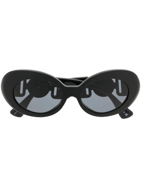 Versace Eyewear Medusa oval-frame sunglasses - Black - zdjęcie produktu nr 1
