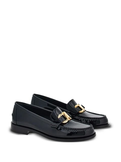 Ferragamo Gancini-buckle leather loafers - Black - zdjęcie produktu nr 2