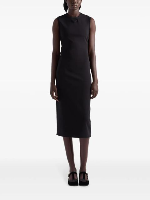 Prada interlock crêpe dress - Black