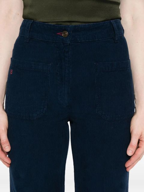 Victoria Beckham corduroy front-pocket trousers - Blue - zdjęcie produktu nr 2