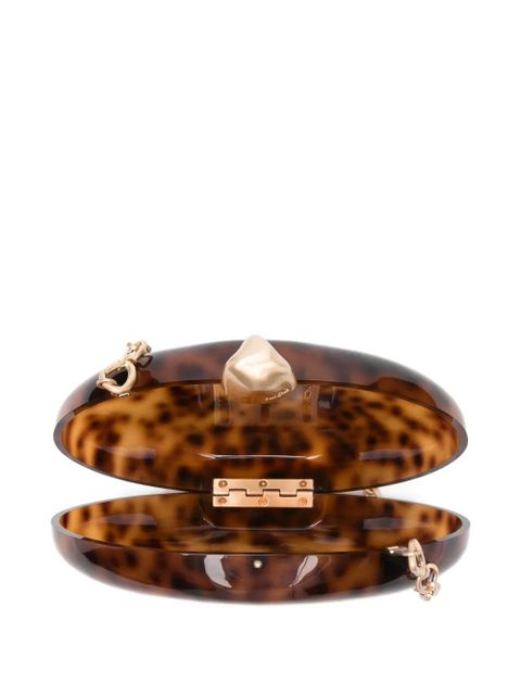 Cult Gaia CULT GAIA EVIANA CLUTCH - CARAMEL TORTOISE - CARAMEL TORTOISE