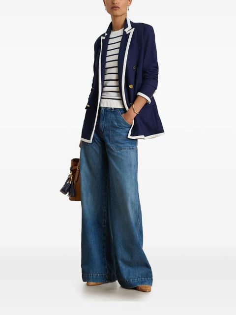 Lauren Ralph Lauren patch-pocket wide-leg jeans - Blue - zdjęcie produktu nr 2