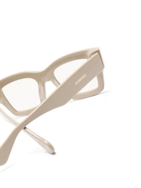Jacquemus Les Lunettes Baci square-frame sunglasses - Neutrals