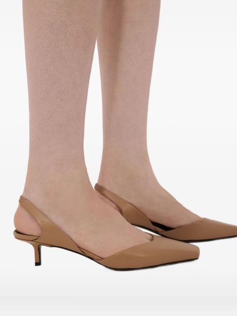 LouLou de Saison square toe slingback pumps - Neutrals