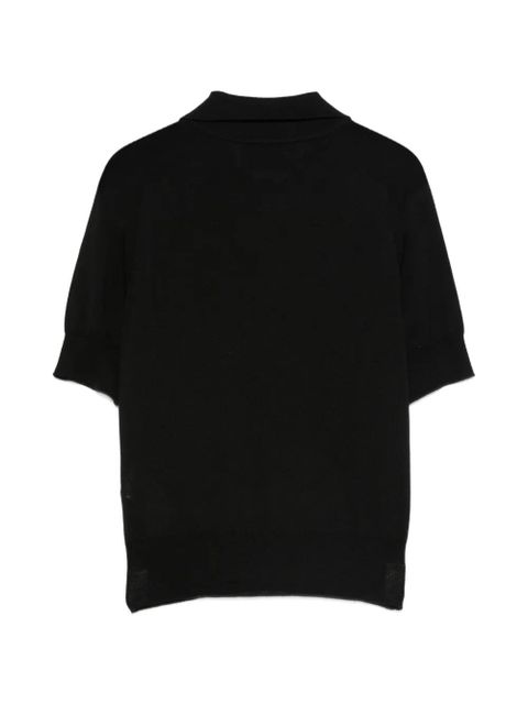 AMI Paris buttoned polo shirt - Black