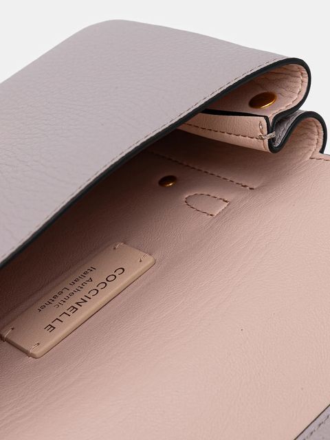 Coccinelle torebka skórzana Arlettis kolor szary E1 ND8 55 B7 01