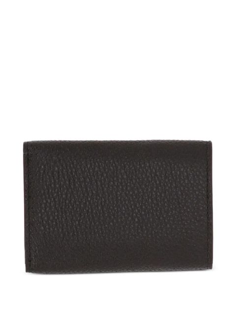 Miu Miu whipstitch-trim logo-plaque wallet - Brown - zdjęcie produktu nr 2