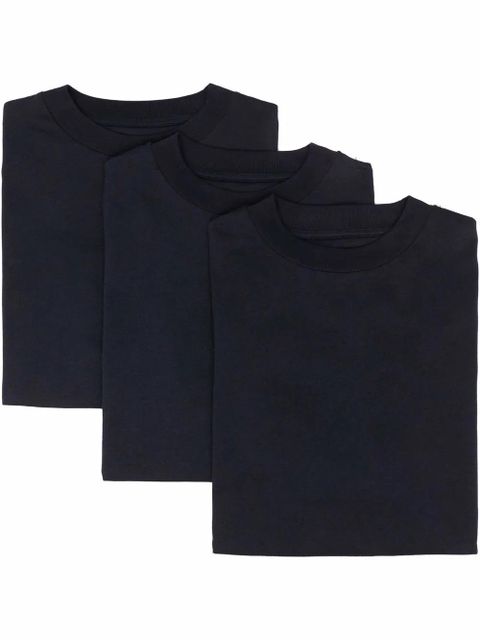 Jil Sander three-pack logo patch t-shirt - Blue - zdjęcie produktu nr 1