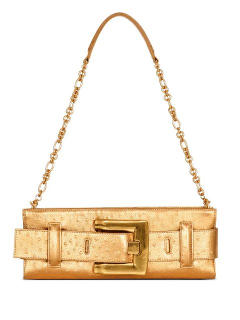 Balmain Anthem belt-detail clutch bag - Gold - zdjęcie produktu nr 1