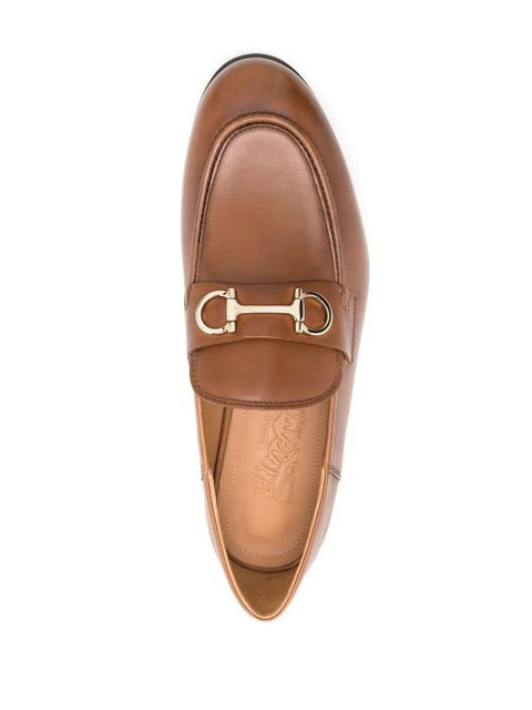 Ferragamo Gancini collapsible-heel loafers - Brown