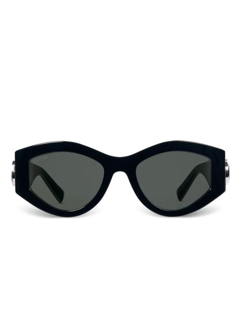 Gucci Eyewear geometric-frame sunglasses - Black - zdjęcie produktu nr 1
