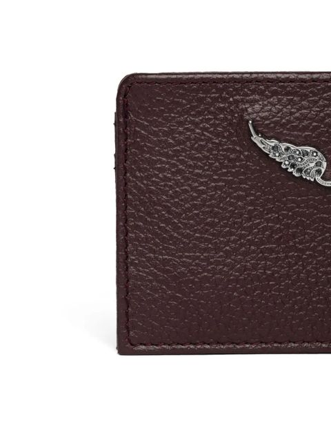 Zadig&Voltaire leather logo-plaque cardholder - Brown