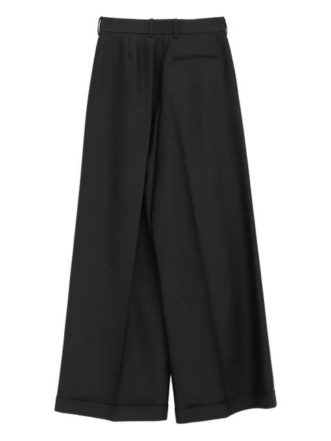 LOEWE pleated-cuffed trousers - Black - zdjęcie produktu nr 2