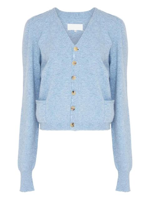 Maison Margiela wool cardigan - Blue - zdjęcie produktu nr 1