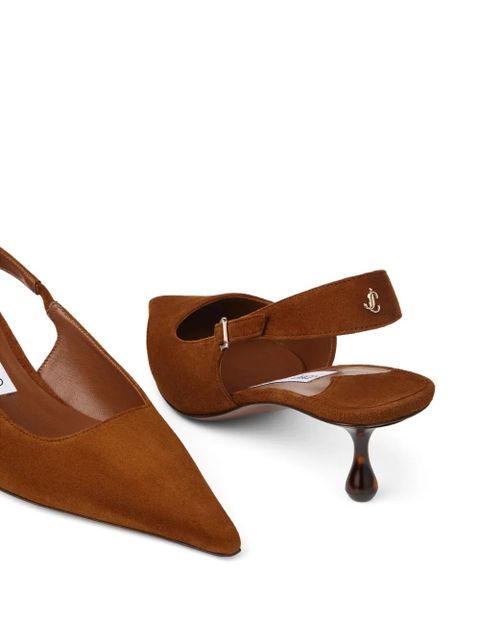 Jimmy Choo 50mm Amel suede pumps - Brown