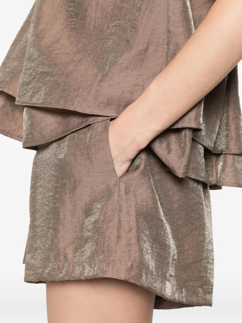 Eleh elasticated shorts - Neutrals