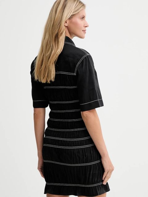 Nanushka sukienka kolor czarny mini prosta NW25PFDR09999