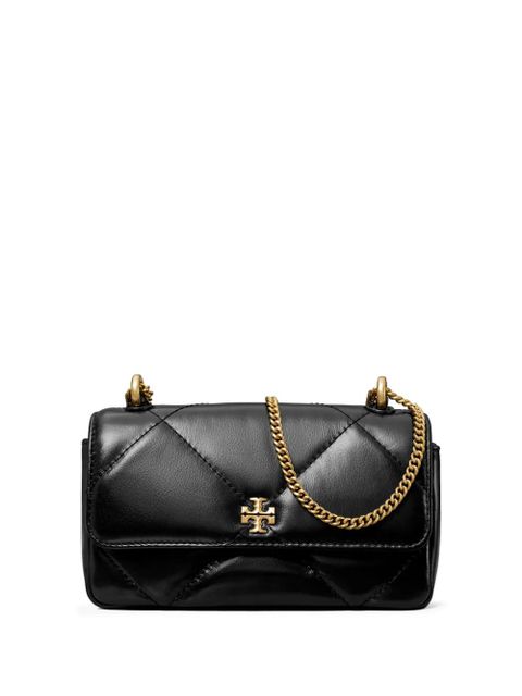Tory Burch mini Kira diamond-quilted flap bag - Black - zdjęcie produktu nr 1