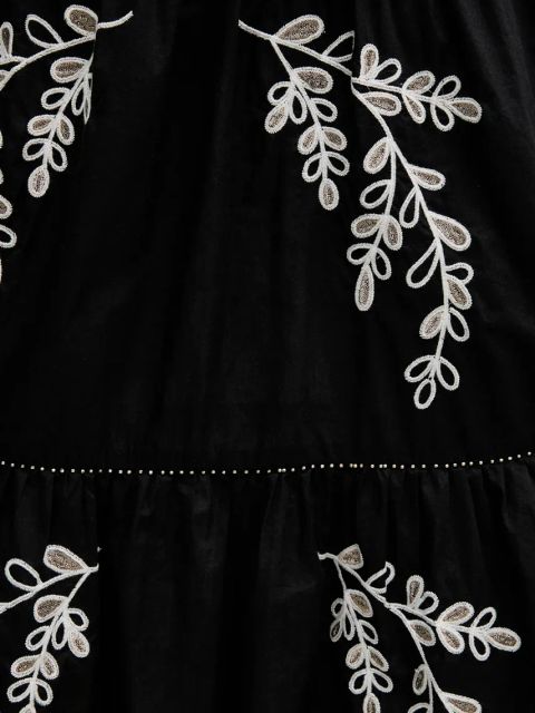 Pepe Jeans sukienka bawełniana DESTINY DRESS kolor czarny midi rozkloszowana PL953743