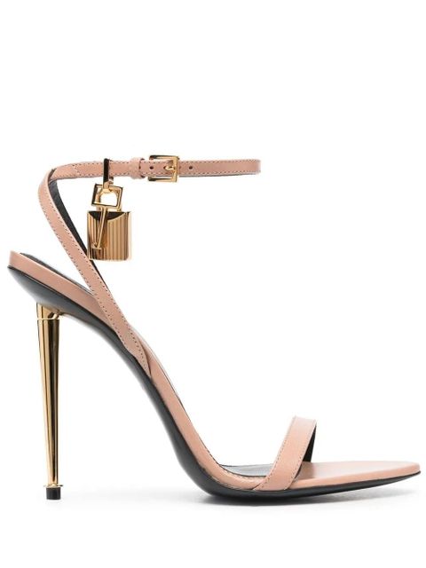 TOM FORD Padlock 120mm leather sandals - Pink - zdjęcie produktu nr 1