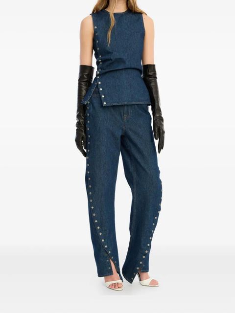 ROTATE BIRGER CHRISTENSEN buttoned wide leg jeans - Blue - zdjęcie produktu nr 2