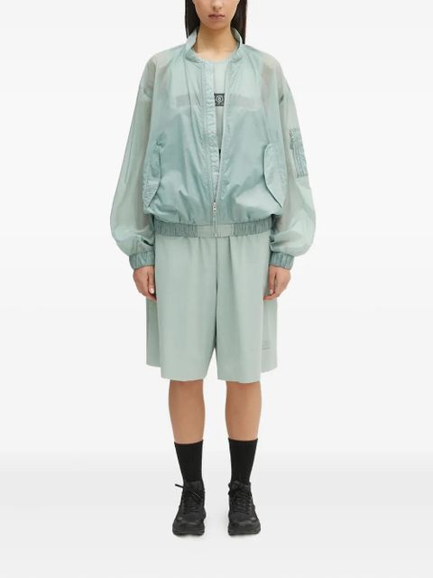MM6 Maison Margiela zip-fastening bomber jacket - Green - zdjęcie produktu nr 2