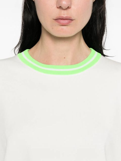 Essentiel Antwerp contrasting-trims T-shirt - White
