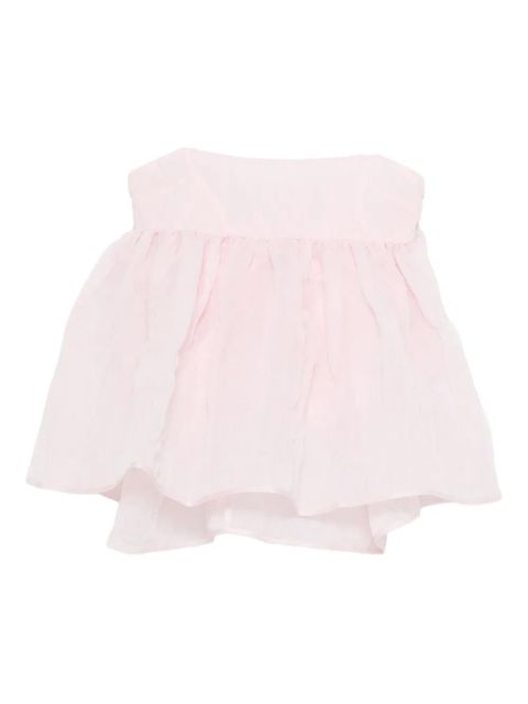 Cecilie Bahnsen Veronica matelassé-effect tank top - Pink