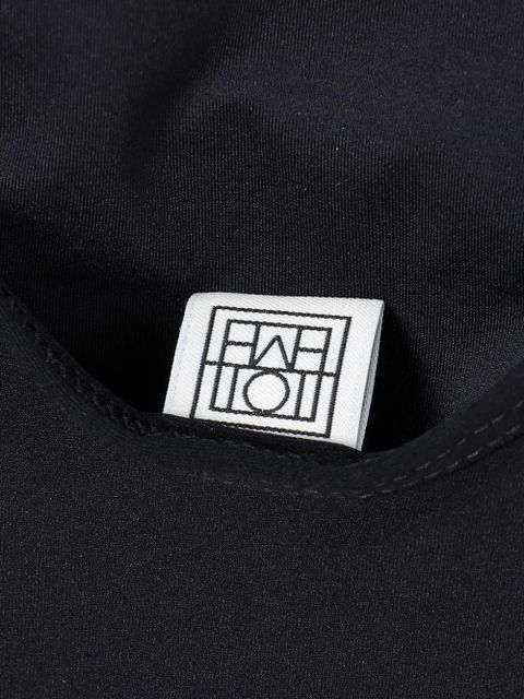 TOTEME drawstring-neck swimsuit - Black