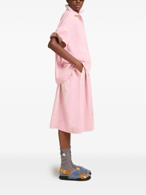 Marni jacquard-pattern laddered sweater - Brown - zdjęcie produktu nr 2